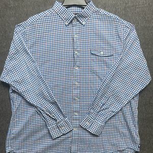 Vineyard Vines Crosby Shirt Mens XXL Button Down shirt Gingham Checks Blue